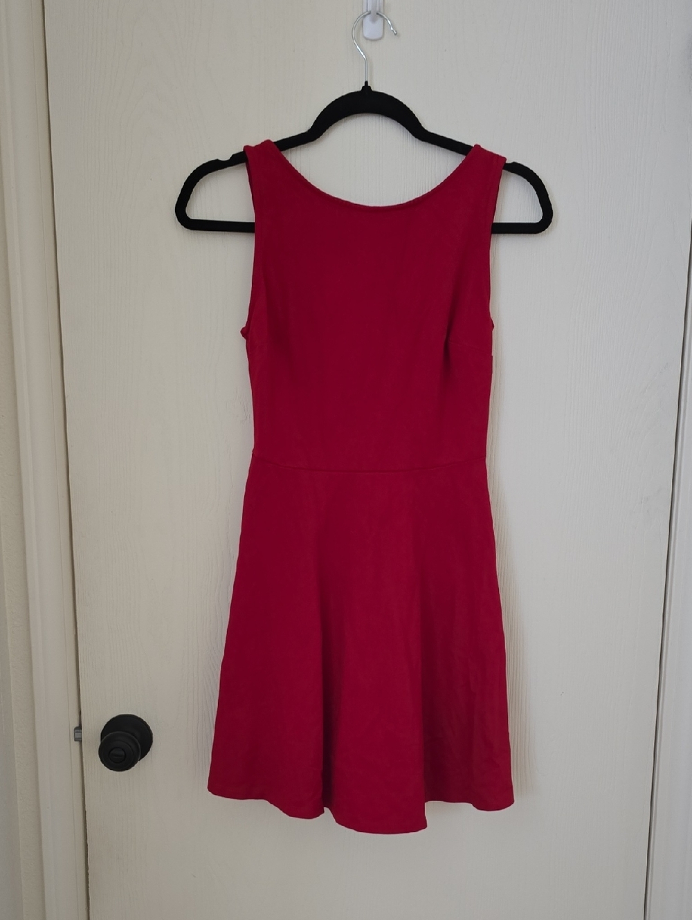 Lulu's Sleeveless Cherry-Red Fit & Flare Mini Dress